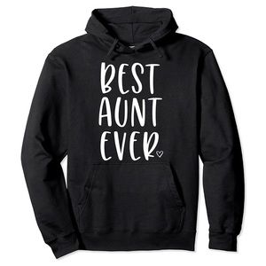 Best Aunt Ever Heart Graphic Hoodie